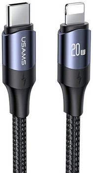Kabel Usams U71 USB Typ-C na Lightning 2m 20 W PD Fast Charge Czarny (6958444973319)