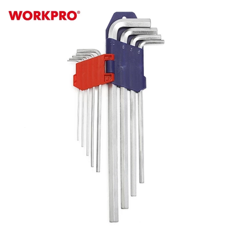 Набор ключей шестигранных метрических с длинным рычагом WORKPRO 9шт. HEX S2 PRO WP222005