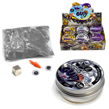 Жвачка для рук "Magnetic Gum" GUM-01 в металлической коробочке Серебристый