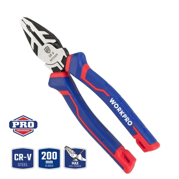 Плоскогубці WORKPRO 200 мм CR-V PRO PLUS WP231026