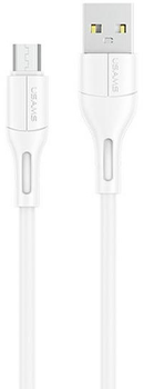 Kabel Usams U68 micro-USB 2A Fast Charge 1m Biały (6958444969510)