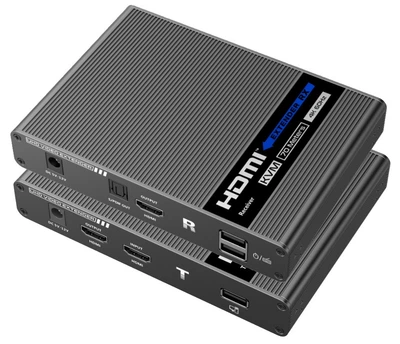 Удлинитель 4K HDMI, USB-клавиатуры и мышки по витой паре до 70 метров Lenkeng LKV676KVM