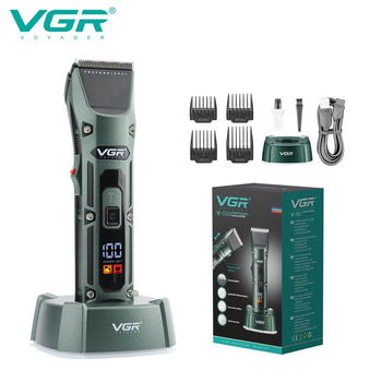 Машинка для стрижки VGR V-696 аккумуляторная с подставкой