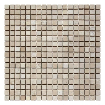 Бежевая Мраморная Мозаика Матовая МКР-4СВ (15x15)