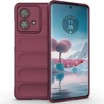 Силиконовый (TPU) чехол Deexe Terra Case для Motorola Edge 40 Neo - Wine Red