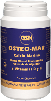 Натуральна харчова добавка GSN Osteo-mar Шоколад 169 г (8426609020553)