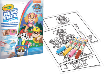 Kolorowanka Crayola Color Wonder Paw Patrol 18 stron i 4 flamastry (71662028145)