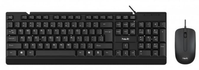 Комплект (клавіатура + миша) Havit HV-KB272CM, Black, USB (6939119030674)