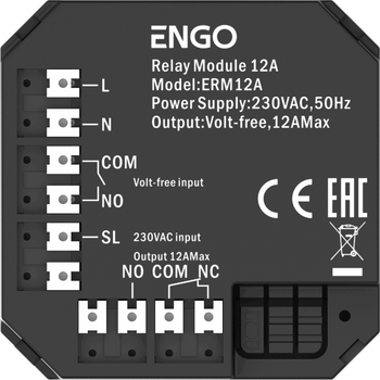 Проводной релейный модуль 12 A Engo ERM-12A