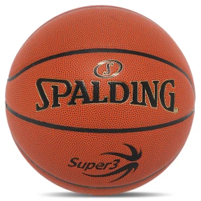 Баскетбольний м'яч Spalding Super 3, розмір 7, поліуретан, бутилова камера, для гри в залі та на вулиці.(OB_66A466024D88)