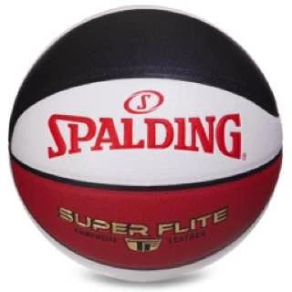 Баскетбольний м'яч Spalding TF Super Flite, розмір 7, біло-червоний, поліуретан, армована бутилова камера, для залу та вулиці.(OB_7793469B177C)