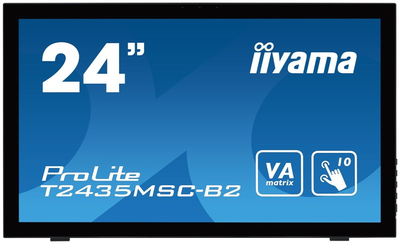 Монитор сенсорный ЖК 24" Iiyama T2435MSC-B2 VA 1920x1080 60Гц DVI/DisplayPort/HDMI/USB