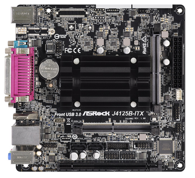Материнская плата ASRock J4125B-ITX Intel Celeron J4125/8 ГБ/2xDDR4 SODIMM