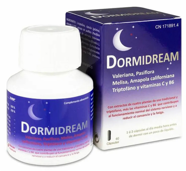 Натуральна харчова добавка для сну Bluecube Dormidream 60 капсул (8437014181067)