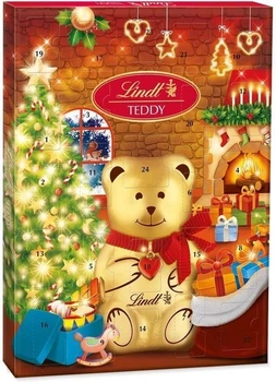 Адвент календарь со сладостями Lindt Teddy Advent Рождественский мишка Тедди 170 g