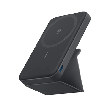Магнітний павербанк Anker MagGo 622 5000 mAh з бездротовою зарядкою та підставкою Бездротовий павербанк Magsafe для iPhone Чорний (A1614)