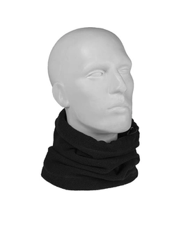 Шарф-маска Баф военнополевой Mil-Tec Утепленный флисовый One-size Черный (12623002)