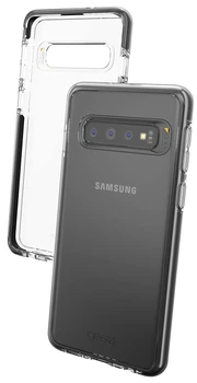 Противоударный прозрачный чехол GEAR4 Piccadilly D3O для Samsung Galaxy S10 Plus (G975) Black + Transparent
