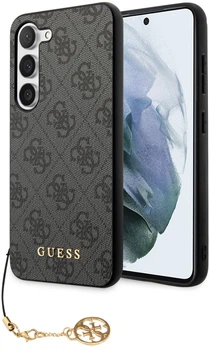 Панель Guess 4G Charms Collection для Samsung Galaxy S23 Сірий (3666339114992)