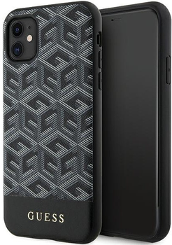 Панель Guess G Cube Stripes MagSafe для Apple iPhone 11 Black (3666339125905)