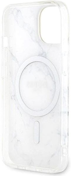 Панель Guess Marble MagSafe для Apple iPhone 14 Білий (3666339127268)