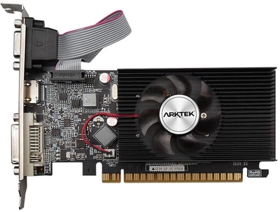 Видеокарта Arktek PCI-Ex GeForce GT 610 Low Profile 2GB GDDR3 (64bit) (810/1333) (VGA, DVI, HDMI) (AKN610D3S2GL1)