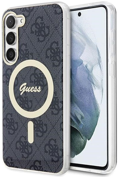 Etui plecki Guess 4G MagSafe do Samsung Galaxy S23 Black (3666339130497)