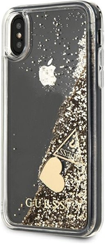 Панель Guess Glitter Charms для Apple iPhone X/Xs Золотий (3700740478578)