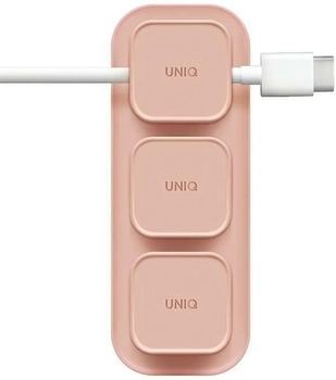Органайзер Uniq Pod Mag для кабелю самоклеючий, магнітний Рожевий (8886463684962)