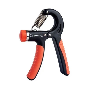 Эспандер кистевой пружинный с регулируемой нагрузкой Newt Power Grip Pro CM 5-60 кг черно-оранжевый NE-W-87-BOR