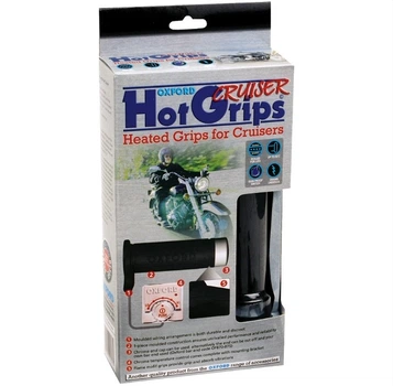 Ручки с подогревом Oxford OF697 HotGrips Essential CRUISER with Chrome switch с хромированным переключателем (круизер, чопер)