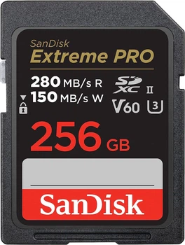 Карта памяти Sandisk 256GB SD Extreme PRO V60 UHS-II 280/150MB/s,V60,C10,UHS-II (SDSDXEP-256G-GN4IN)