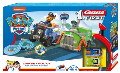 Tor wyścigowy Carrera First Race Track Paw Patrol Ready for Action 2.4 m (63040) (4007486630406)