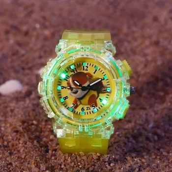 Детские часы с подсветкой Paw Patrol щенячий патруль Крепиш Желтый