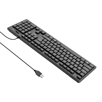 Клавіатура HOCO GM23 Ice wolf wired business keyboard (ru/rus/en) чорна