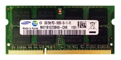 Оперативна пам'ять для ноутбука Samsung 8 GB SO-DIMM DDR3 1333 MHz (M471B1G73BH0-CH9)