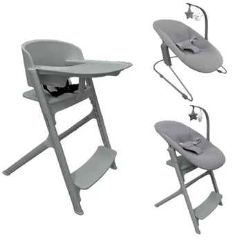 Стілець для годування + шезлонг 3 в 1 Carrello Sidney+ CRL-8405/1 Stone Grey