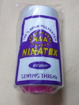 Нитки швейные Ninatex № 50/2 цвет белый 5000 ярд