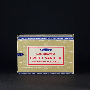 Конусы пули стелющийся дым Ваниль Sweet Vanilla back flow cones Satya 10 шт