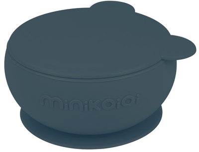 Глибока тарілка MinikOiOi Bowly з кришкою на присосці Deep Blue (101080010)