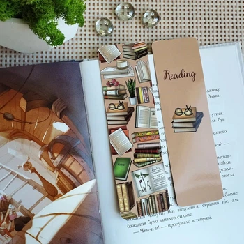 Двусторонняя закладка для книги "Reading"