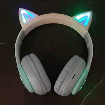 Беспроводные Bluetooth наушники кошачьи ушки HOCO W42 Cat ears headphones с микрофоном