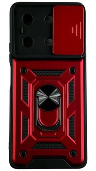 Чехол Camshield c кольцом-подставкой на Infinix Note 30 4G красный