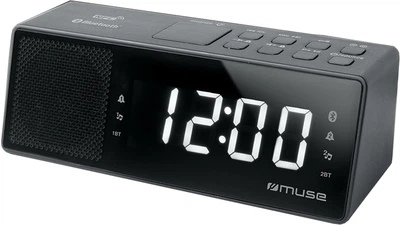 Годинник настільний з радіоприймачем MUSE M-172 BT c USB чорний