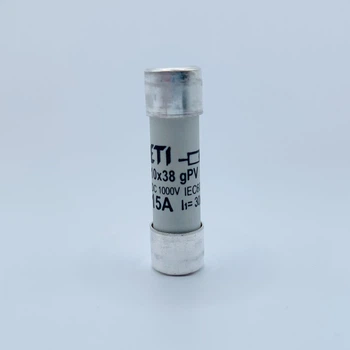 Плавкий предохранитель ETI 15A gPV CH10x38 DC 1000V (30kA) постоянный ток (002625080)