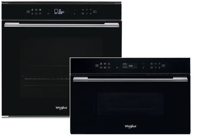 Духовой шкаф электрический WHIRLPOOL W7OM44S1PBL + Микроволновая печь WHIRLPOOL W7 MD440 NB (комплект)