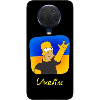 Силиконовый чехол SMTT для Nokia G20 / G10 с картинкой Симпсон за Украину