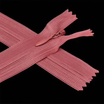 Молния потайная неразъемная, 20 см, Тип 3, Розовая (Красное дерево Крайола), 1 шт (ZIP-015914) Polimex