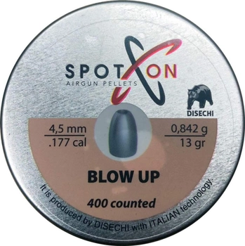 Пули для пневматики Spoton Blow Up 0.84 гр кал.4.5мм 400шт (050845)