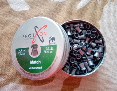 Кулі для пневматики Spoton Match 0,6 кал.4.5мм 250шт (050842)